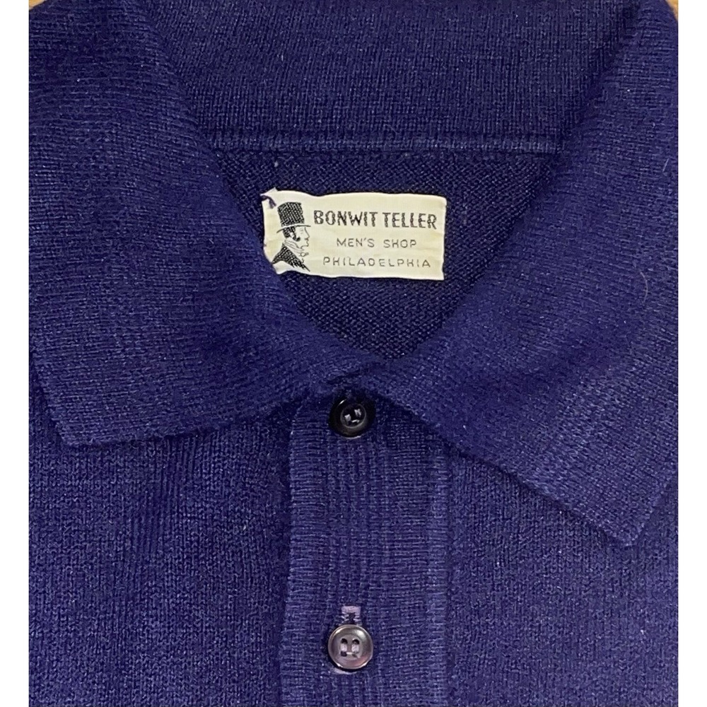 Bonwitt‎ Teller Polo Men M Deep Purple Vintage